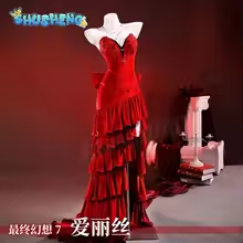 Game Cosplay Series: FF7 Remake-Aerith Gainsborough Cosplay sexy Costume full set Shusehngcos S-XXXL