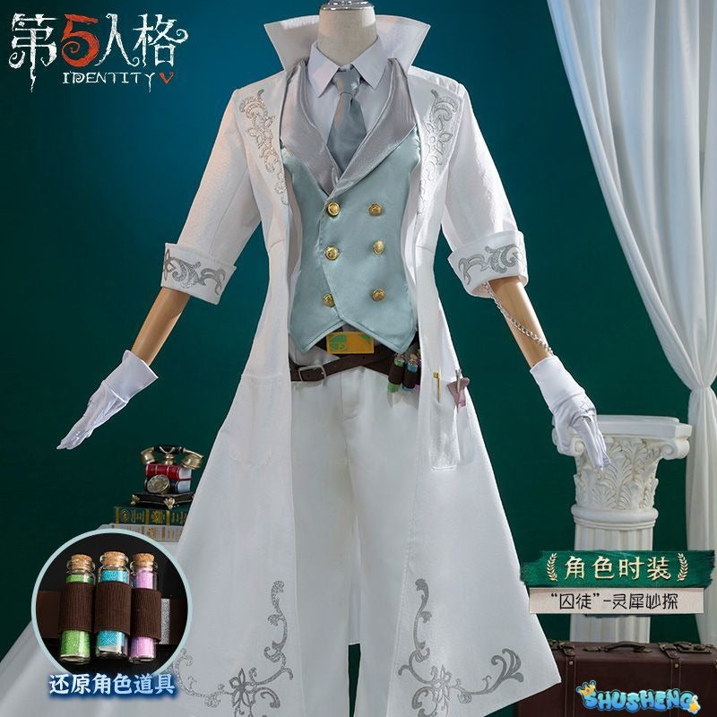 Identity V Cosplay Costumes Survivor Prisoner Luca Balsa Cosplay Halloween Costume Uniform For Women Men