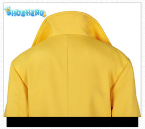 Adult Sexy Female X Police 97 Man Jubilation Lee Jubilee Halloween Carnival Cosplay Costume Yellow Trench Coat