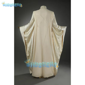 The Fellowship of the Ring Saruman Cosplay Costume White Uniform Halloween Carnival Party Christmas Play Role Clothes Clothing