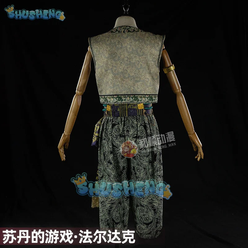 Sultan's Game Fardagh Cosplay Costume Uniform Halloween Carnival Party Christmas Play Role Clothes Clothing for Women