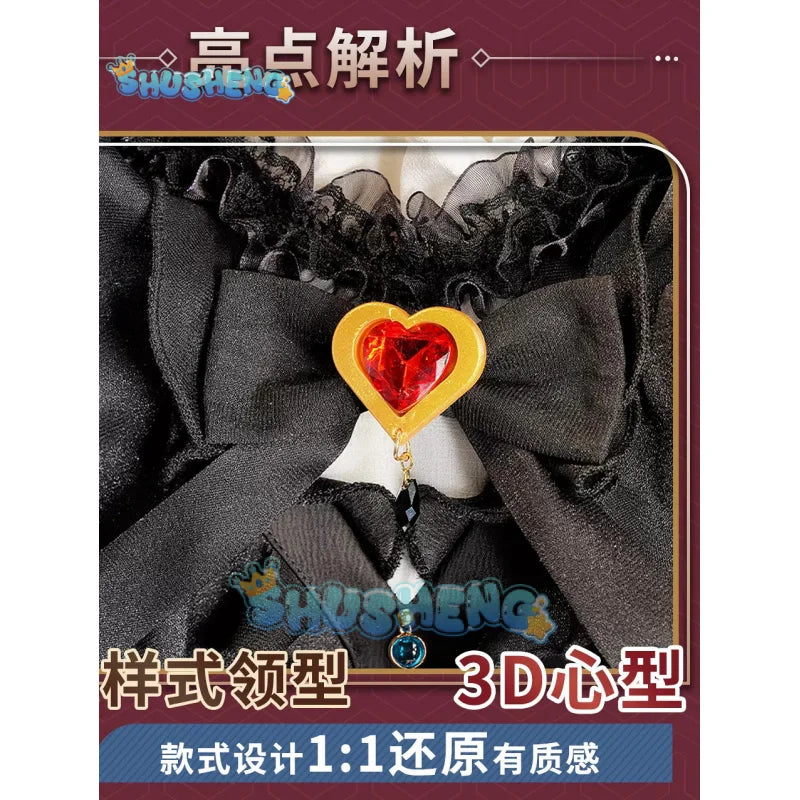 Identity V Fiona Gilman Priestess Dance QiZhen Fashion Game Suit Elegant Dress Cosplay Costume Halloween Party Role Play Outfit