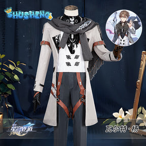 Honkai Star Rail Welt Yang Cosplay Costume Game Star Rail Game Cos In The Name Of The World Welt Wig Halloween Clothing Set