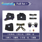 Kagenou Cid Cosplay Costume Anime The Eminence In Shadow Minoru Kageno Black Uniform Shadow Garden Cloak Belt Gloves Outfits