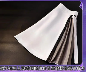 Summer Pockets Naruse Shiroha Sorakado Ao Cosplay Costume Halloween Sweet JK Dress Hair Accessories Socks Top Uniform Woman Set