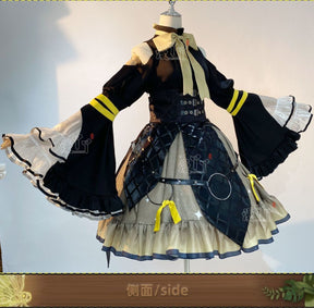 Kagaminee Rin x Rascal Collab Witchh Gothicc Halloween Cosplay Costume