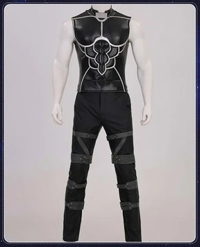 Anime Fate/stay nigh EMIYA Cosplay Arche Costume Black leather top apron pants set Halloween party handsome men women uniform