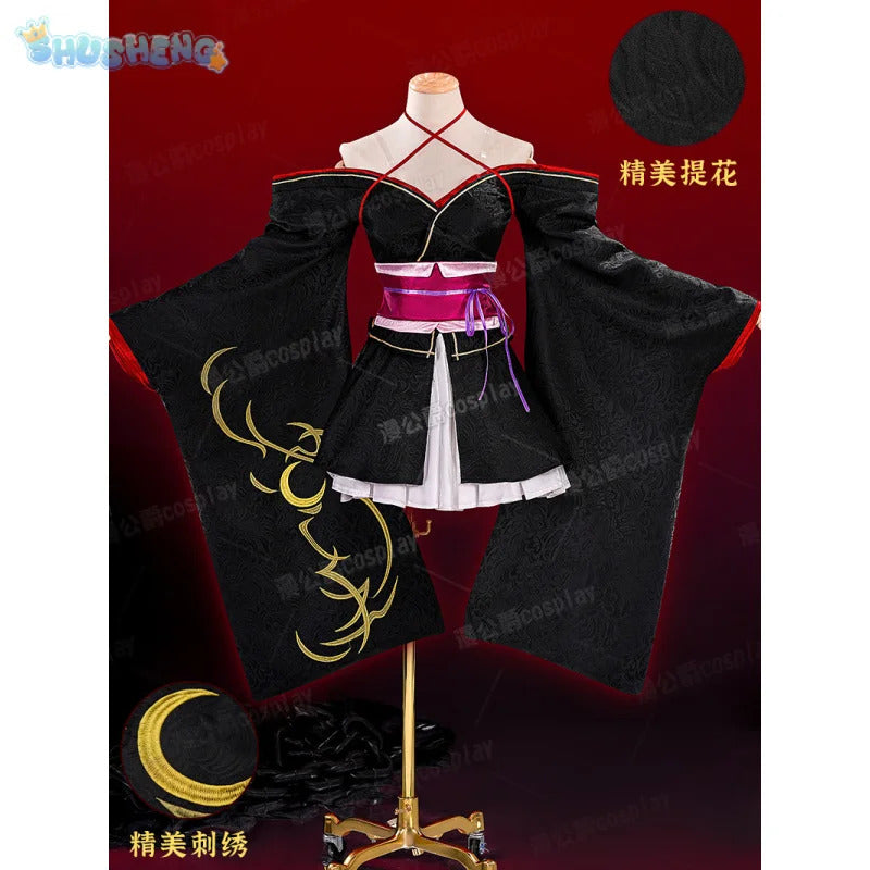 New Unbreakable Machine-Doll Yaya cosplay costume Halloween Party Sweet Woman Kimono Dress Headwear Socks Props Wig Uniform Set