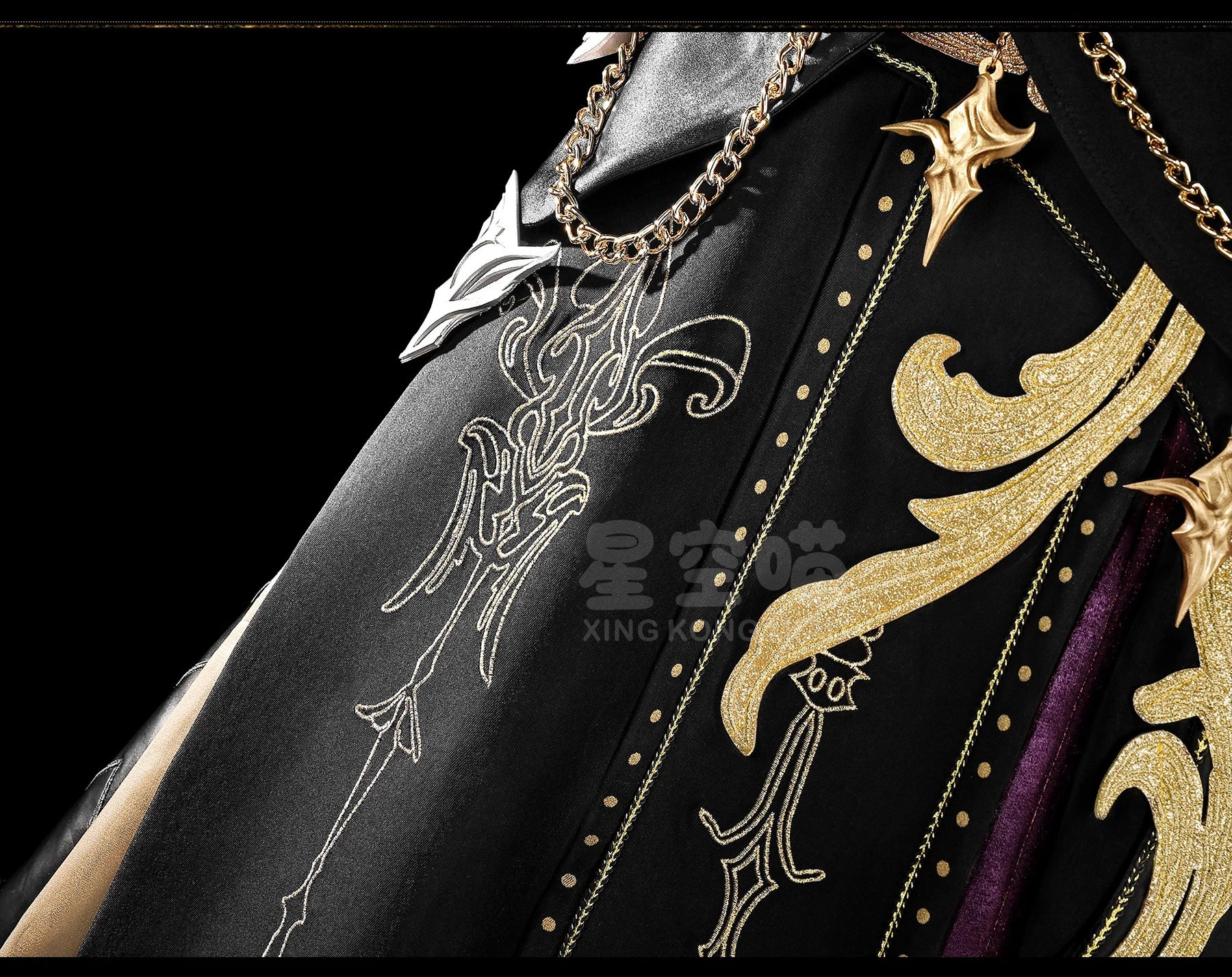 Shusheng-R Love and Deepspace Xavier Cosplay Costume Halloween Men's Fantasy Uniform Coat Props Shoes Accessories Set