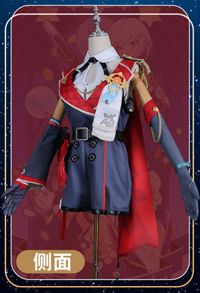 Topaz Cosplay Costume Honkai Star Rail Dress Headwear Full Set Outfits Carnival Party Gifts