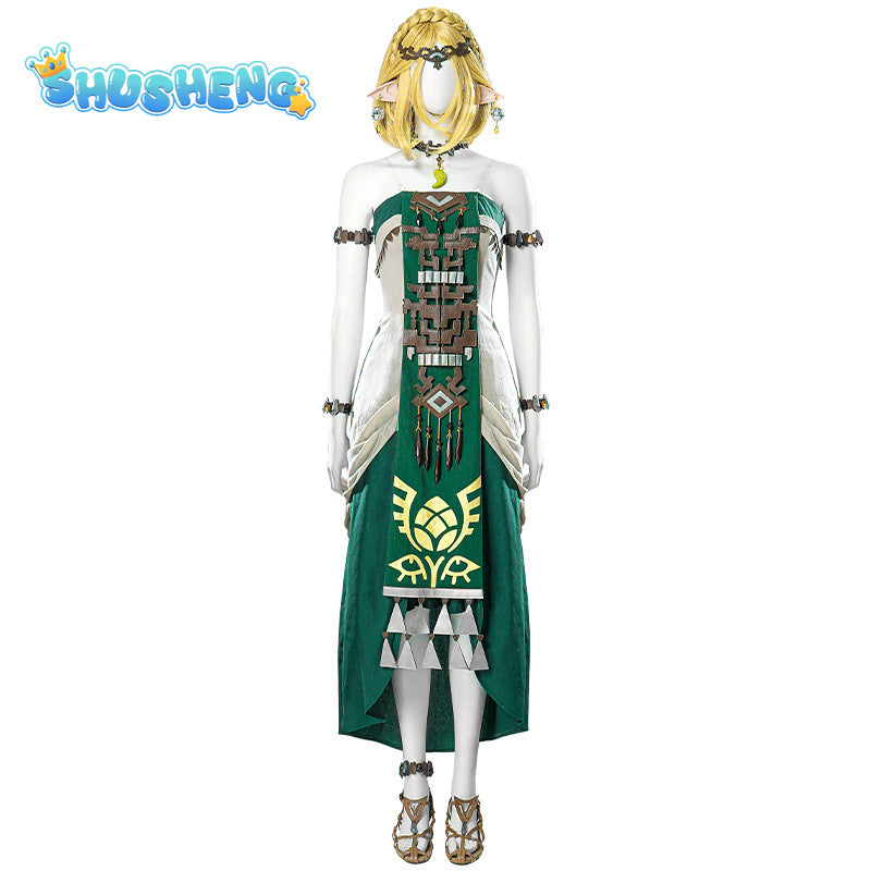 Princess Zelda Cosplay Costume The Legend Tears of the Kingdom Cosplay Uniform Dress For Women Halloween Carnival Party Clothes