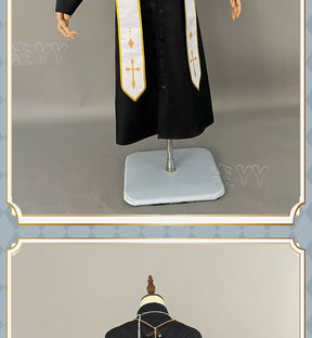 Anime VTuber Kanae nijisanji Uniform Any Size Cosplay Costume Priest Costume With Necklace