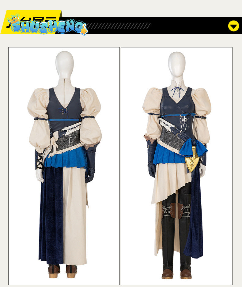 Final Fantasy XVI Jill Warrick Cosplay Fantasy Anime Game FF16 Costume Disguise Adult Women Cosplay Roleplay Fantasia Outfits