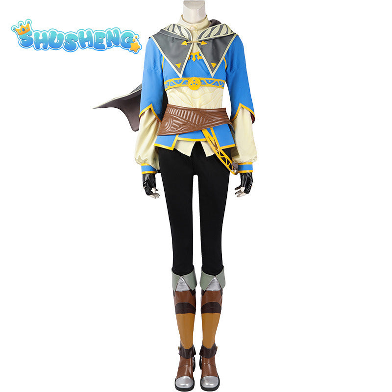 Princess Zelda Sheik Cosplay Jumpsuit Cape Women Costume Anime Zelda Game Tears Kingdom Fancy Dress Party Cloth For Role Playing