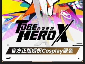 Anime To Be Hero X Cosplay Costume Hero X Uniform White Suit Orange Glasses Tie Halloween Party for Women Men Props