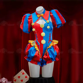 Shusheng-R Anime The Amazing Digital Circus Pomni Clown Pumpkin Pants Cosplay Costume S-XL