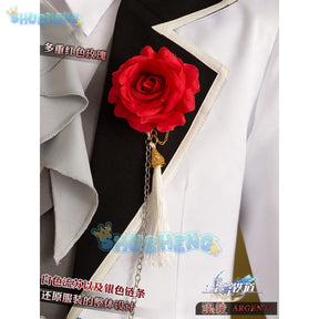 Shusheng Argenti Cosplay Costume Game Honkai: Star Rail Concert Handsome Uniform Suit Halloween Party Outfit Men S-XXL New