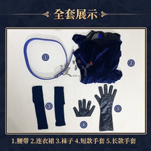 Anime Alien Stage Cosplay Mizi Cosplay Costume Wig Halloween Anime Clothes Game Outfits Stage Black Gorgeous Dress Women