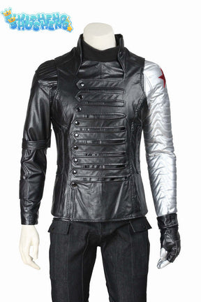 Bucky Halloween Carnival Cosplay Captain America 2 Costume Outfit Fancy Armor Harness Outfit