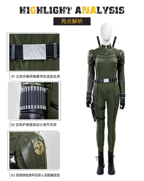 Thunderbolts Black Widow Yelena Cosplay Costume Uniform Halloween Carnival Party Christmas Play Role Clothes Clothing for Women