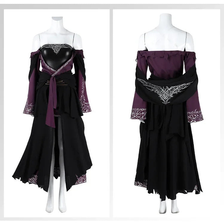 Shusheng-R Elden Ring Recluse NIGHTREIGN Full Set Dress Uniform Props Accessories Women Halloween Carnival Party