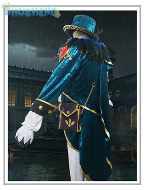 Identity V Mr Swifts acrobat cosplay costume winter warm velvet cotton set gorgeous elegant hat bag prop woman man party uniform