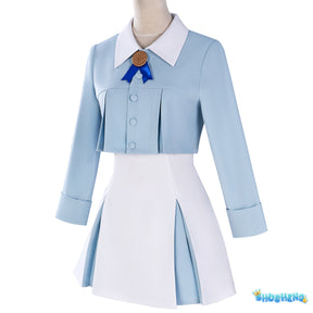 KINOMOTO SAKURA Blue White Dating Dress Variety Sakura Anime Clothing Two-Dimensional game Halloween Uniform