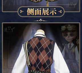 Game Identity V Mechanic Tracy Reznik Cosplay Costume Party Suit Shirt Vest Pants Halloween Uniform Anime Clothes