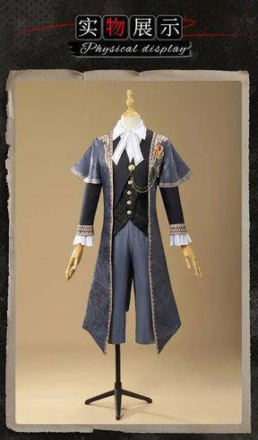 Identity Ⅴ Freddy Riley Lawyer The weight of justice Cosplay Costume Halloween New Fashionable Coat Shirt Vest Tie Prop Man Set