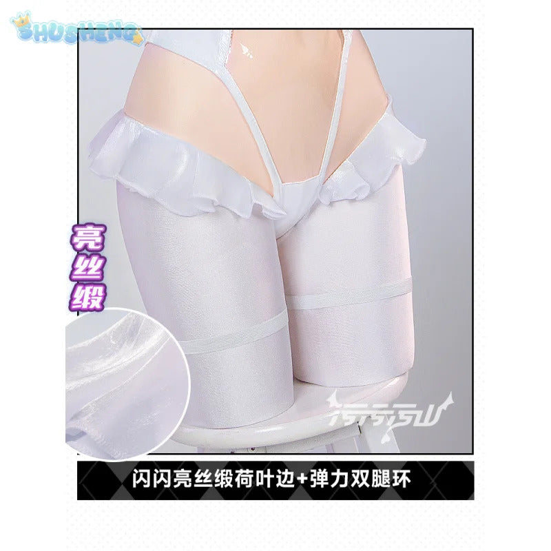 Honkai Gakuen 2 Tiara City Express Cosplay Costume Leather jumpsuit necklace outerwear sock set women Halloween sexy new uniform