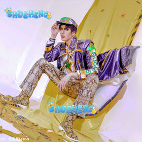 Anime JoJo‘s Bizarre Adventure Stone Ocean Kujo Jotaro Cosplay Costume