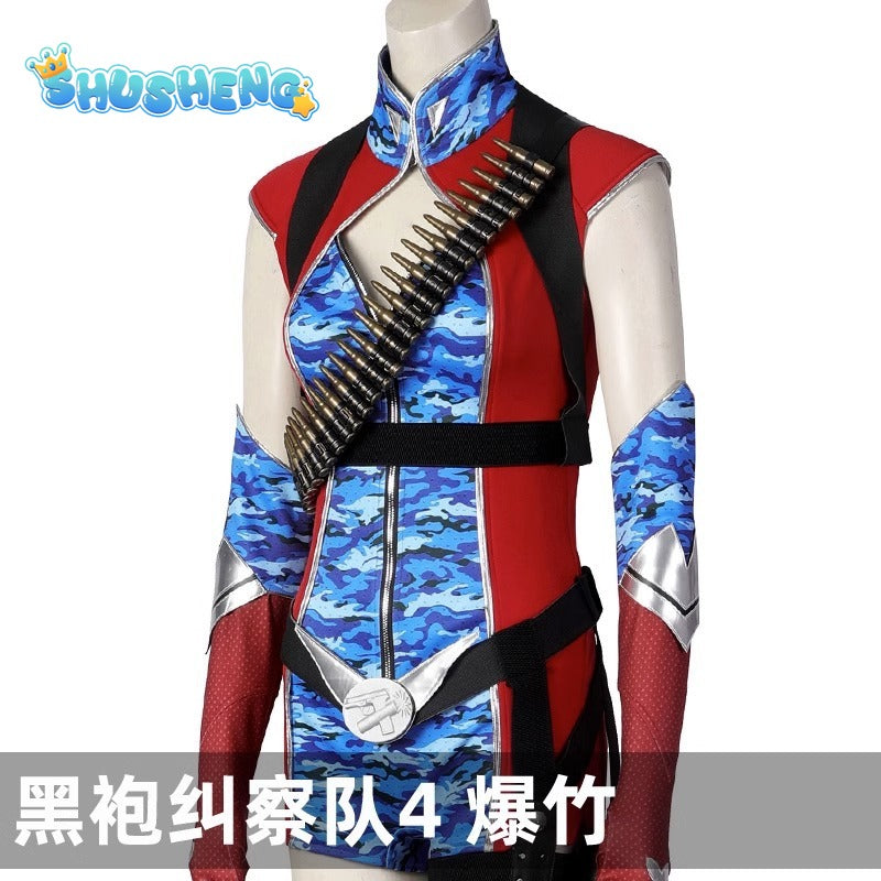 Carnival Halloween The Boys Season 4 Firecracker Cosplay Costume New Heroine Bullets Outfit Battle Jumpsuit With Props