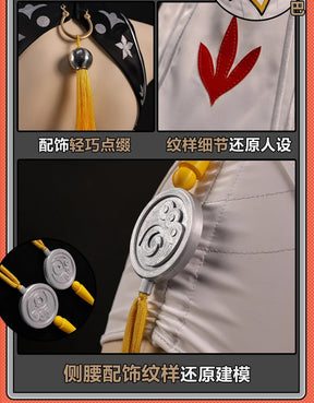 Shusheng-R Zenless Zone Zero Ye Shunguang Cosplay Costume Black White Ccheongsam Dress Fancy Party Suit Halloween Carnival Uniforms