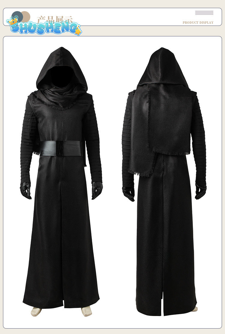 Star Wars：The Last Jedi Kylo Ren Cosplay Costume Adult Men Kylo Ren Disguise Clothing Halloween Carnival Suit