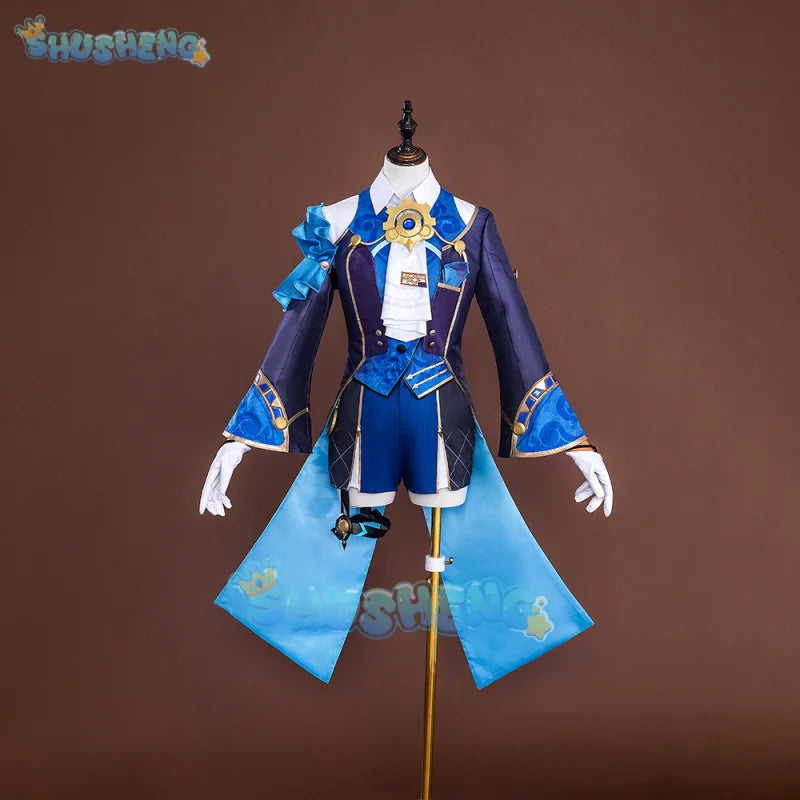 Honkai Star Rail Misha Cosplay Costume Wig Uniform Hat Mikhail Char Legwork The Reverie Hotel Bellboy Halloween Party Women Men