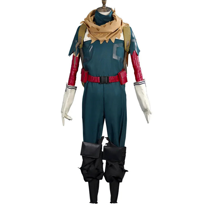 Latest styles My Hero Izuku Academy Midoriya Cosplay Costume Hero Academy Deku Batting Suit Green Men Uniforms set XS-XXL