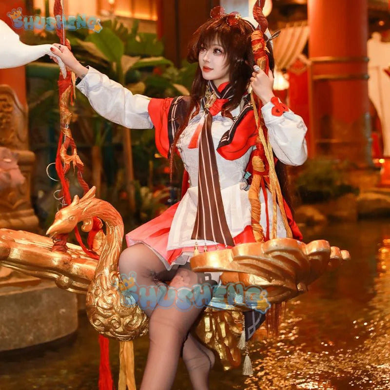 Genshin Impact Hutao Lantern Festival Cosplay Costume Uniform Halloween Carnival Party Christmas Play Role Clothes Clothing
