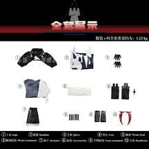 You wish‌ Cosplay Costume Game Arknights Uniform Halloween Carnival Party Christmas Play Role Clothes Clothing for Women