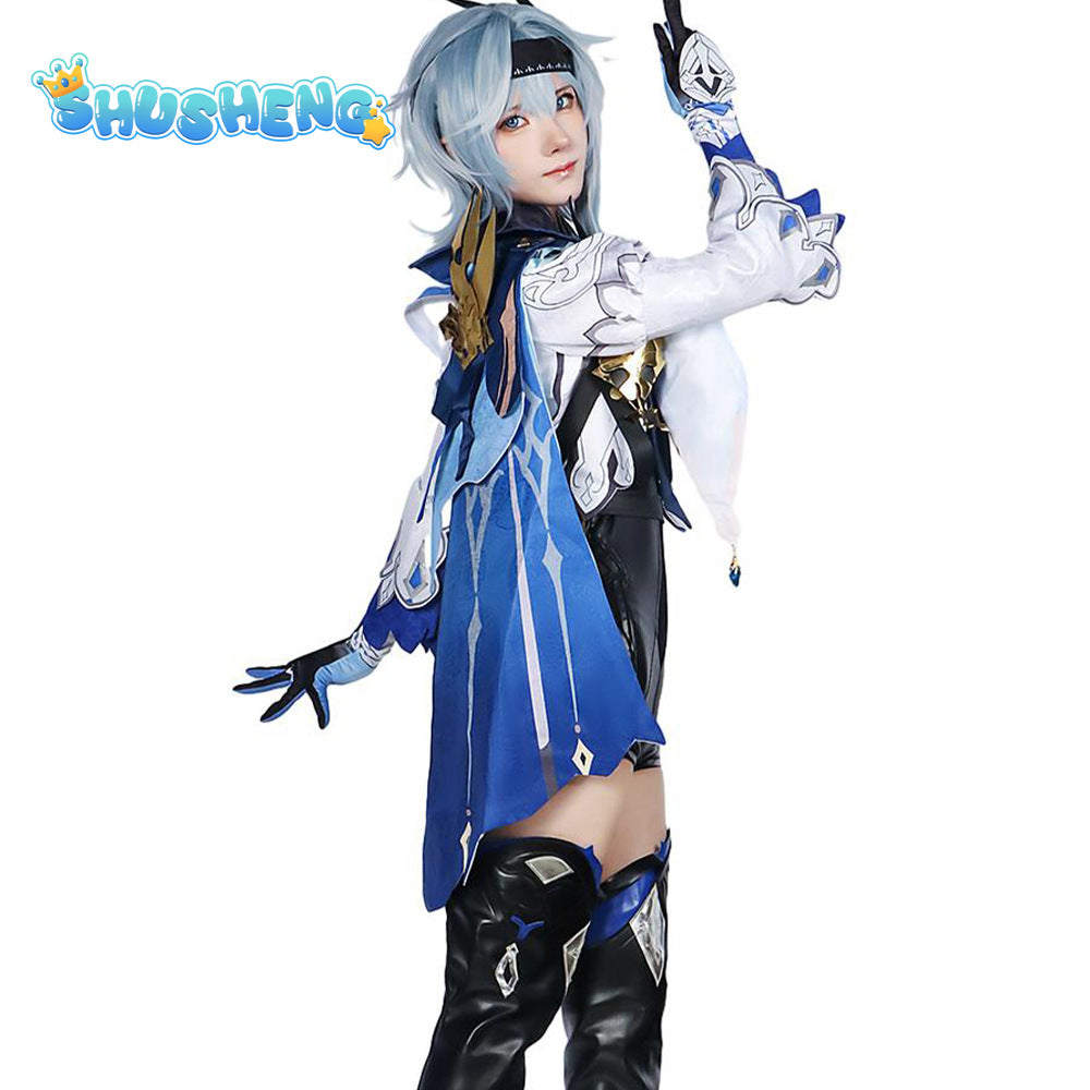 Genshin Impact Eula Cosplay Costume Adult Carnival Uniform Anime Halloween Costumes Women Game