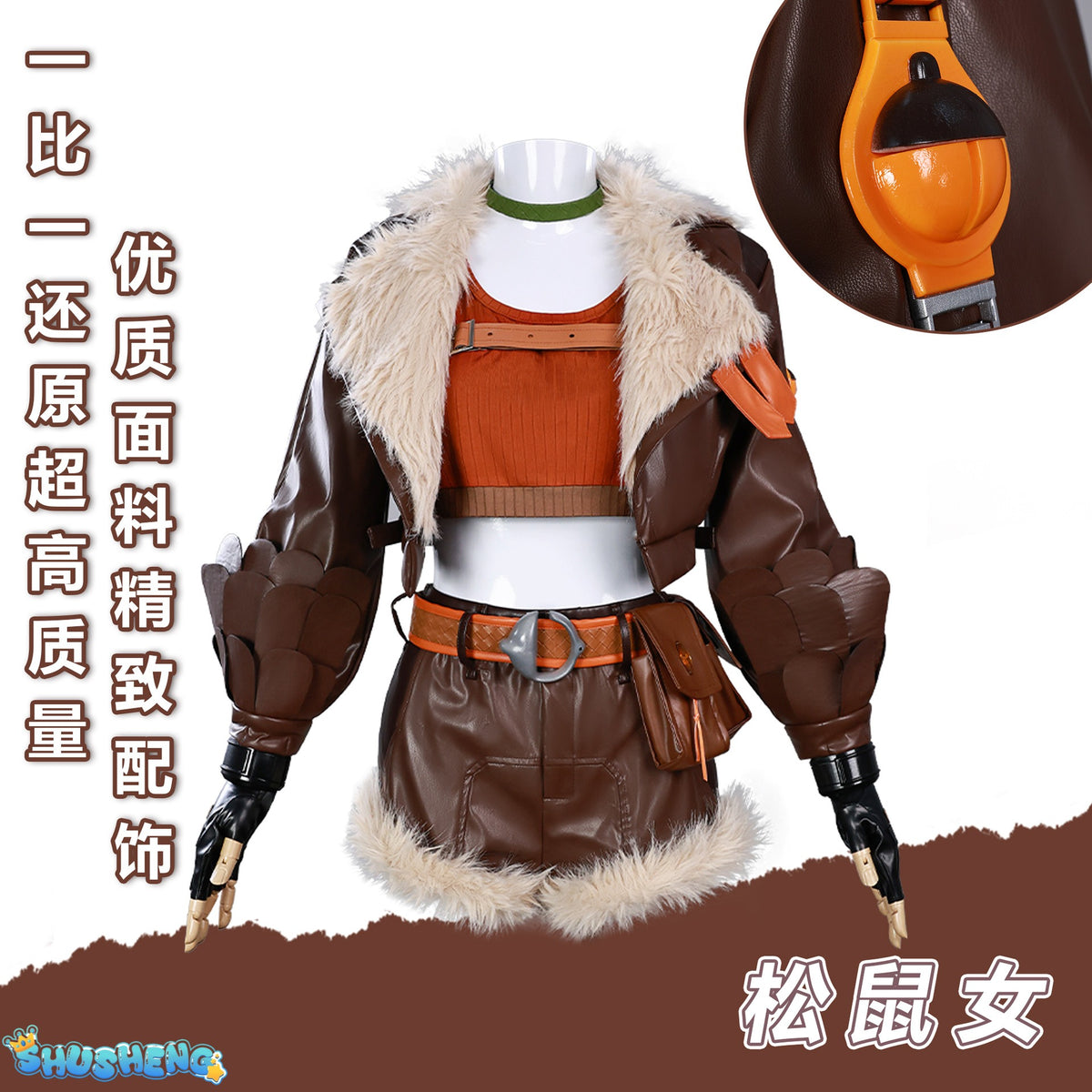 Squirrel Girl‌ Cosplay Costume Doreen Allene Green Uniform Halloween Carnival Party Christmas Play Role Clothes Clothing