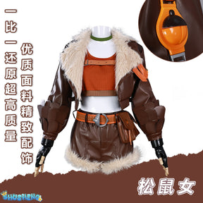 Squirrel Girl‌ Cosplay Costume Doreen Allene Green Uniform Halloween Carnival Party Christmas Play Role Clothes Clothing