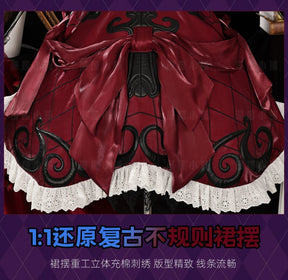 Game Identity V Little Girl Miss Pomegranate Plate Cosplay Costume Dress Uniform Headwear Glasses Memory Halloween For Women