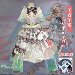 Dolia Cosplay Costume Game Honor of Kings Doria Costume Uniform Dress Headgear Set Duo Liya Role Play Clothing Women Dress