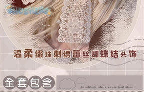 Kasugano so cosplay anime yosuno Sora costume high quality rabbit ear cloak Lolita white dress Halloween uniform in stock
