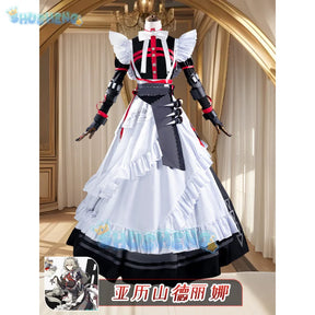 Zenless Zone Zero Alexandrina Sebastiane Rina Cosplay Costume Wig Maid Dress Uniform Victoria Housekeeping Halloween Party Women