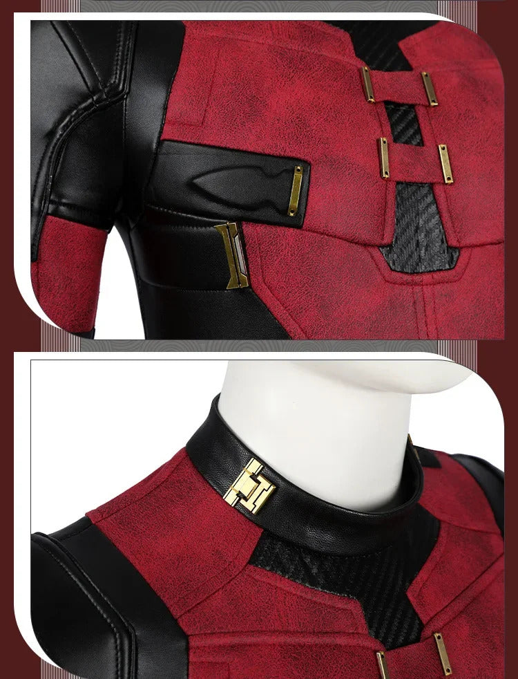 Dead Cosplay pool  Cosutme Wade Winston Wilson Cosplay Costume Children's Edition  Movie Anti-hero Suit Halloween