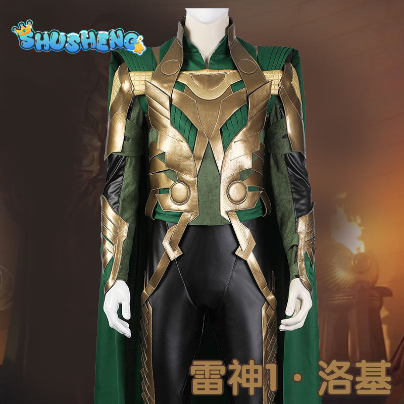 Loki Cosplay 2 Fantasy Battle Suit Super Thor Loki Disguise Costume Accessories Adult Men Roleplay Fantasia Outfits Male