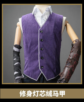 Velsor Clair Obscur: Expedition 33 Cosplay Verso Costume Men's new fantasy Halloween uniform vest shoe cover waist bag props set