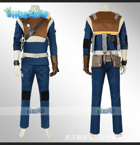 StarWars Jedi Fallen Order Cal Kestis Cosplay Costume Halloween Party Costumes Super Men Battle Suit Costume