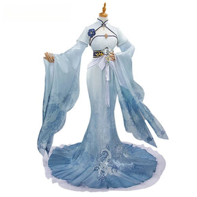 Chen Hai Game Azur Lane Cosplay Costume Halloween Party Chinese Sexy Cheongsam Dress Accessories Props Wig Uniform Woman Set